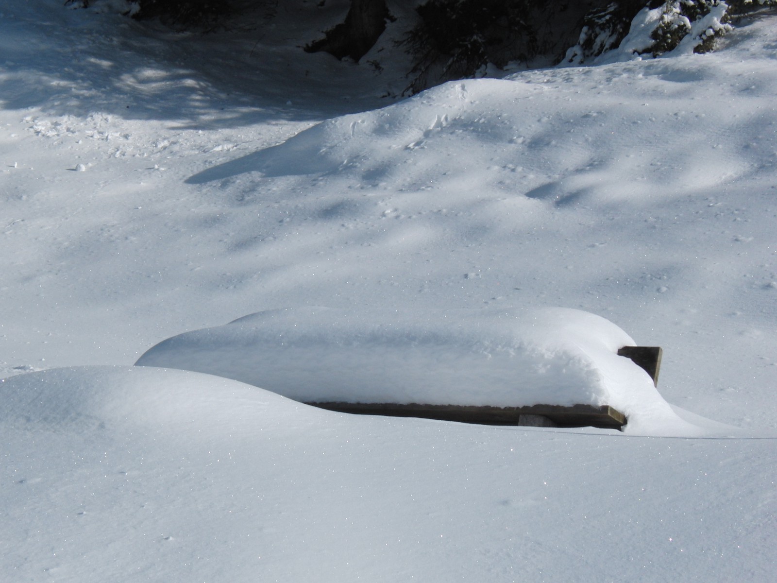 Ruhebank im Winterschlaf Ruhebank im Winterschlaf
