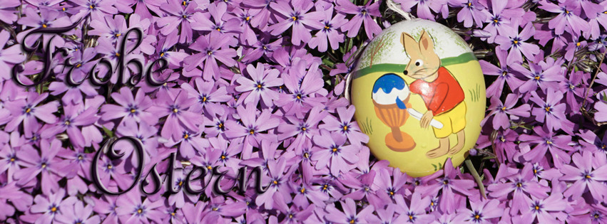 Frohe Ostern Blütenbeet FB Banner Frohe Ostern Blütenbeet FB Banner