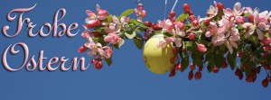 Frohe Ostern Zweig mit Ei FB Banner Frohe Ostern Zweig mit Ei FB Banner