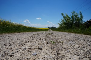 Feldweg zwischen Rapsfeld und Bahnstrecke 2 Feldweg zwischen Rapsfeld und Bahnstrecke 2