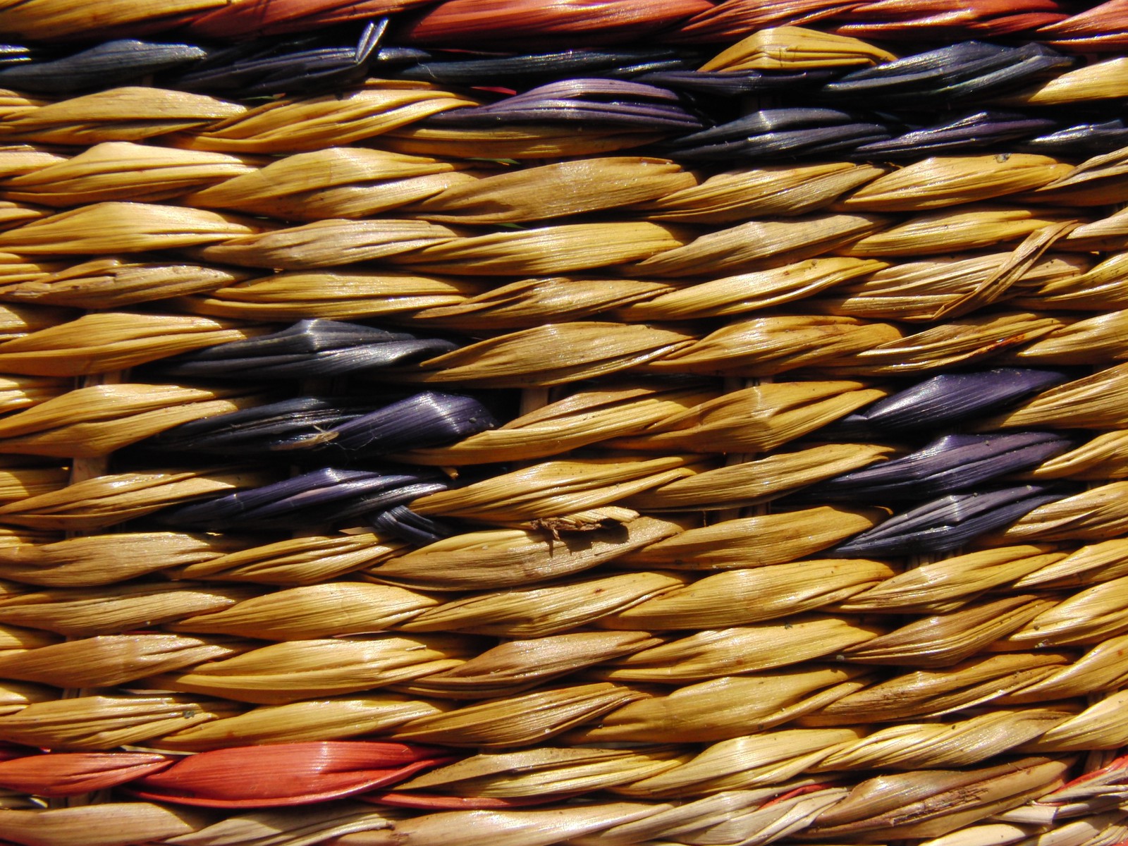 Korbgeflecht beige-blau Korbgeflecht beige-blau