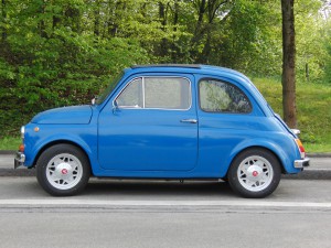 Fiat 500 blau Fiat 500 blau
