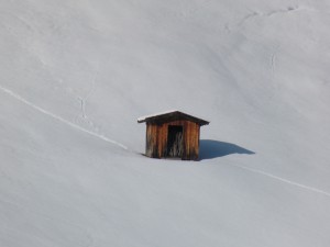 Holzhütte in Schneelandschaft 3 Holzhütte in Schneelandschaft 3