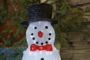 Leuchtendes Schneemanngesicht Leuchtendes Schneemanngesicht