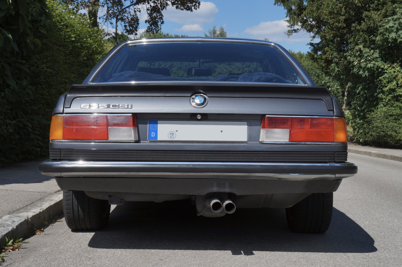 BMW 635 CSi Rückansicht BMW 635 CSi Rückansicht