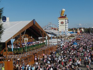 Blick aufs Oktoberfest Blick aufs Oktoberfest