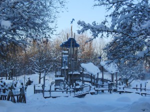 Wasserspielplatz Westpark im Winter Wasserspielplatz Westpark im Winter