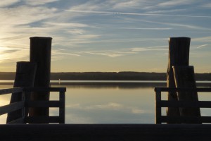 Blick vom Steg am Ammersee Blick vom Steg am Ammersee