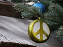 Weihnachtskugel Peace