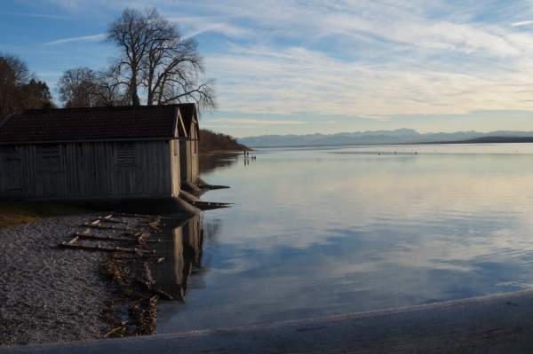 Januarabend am Ammersee